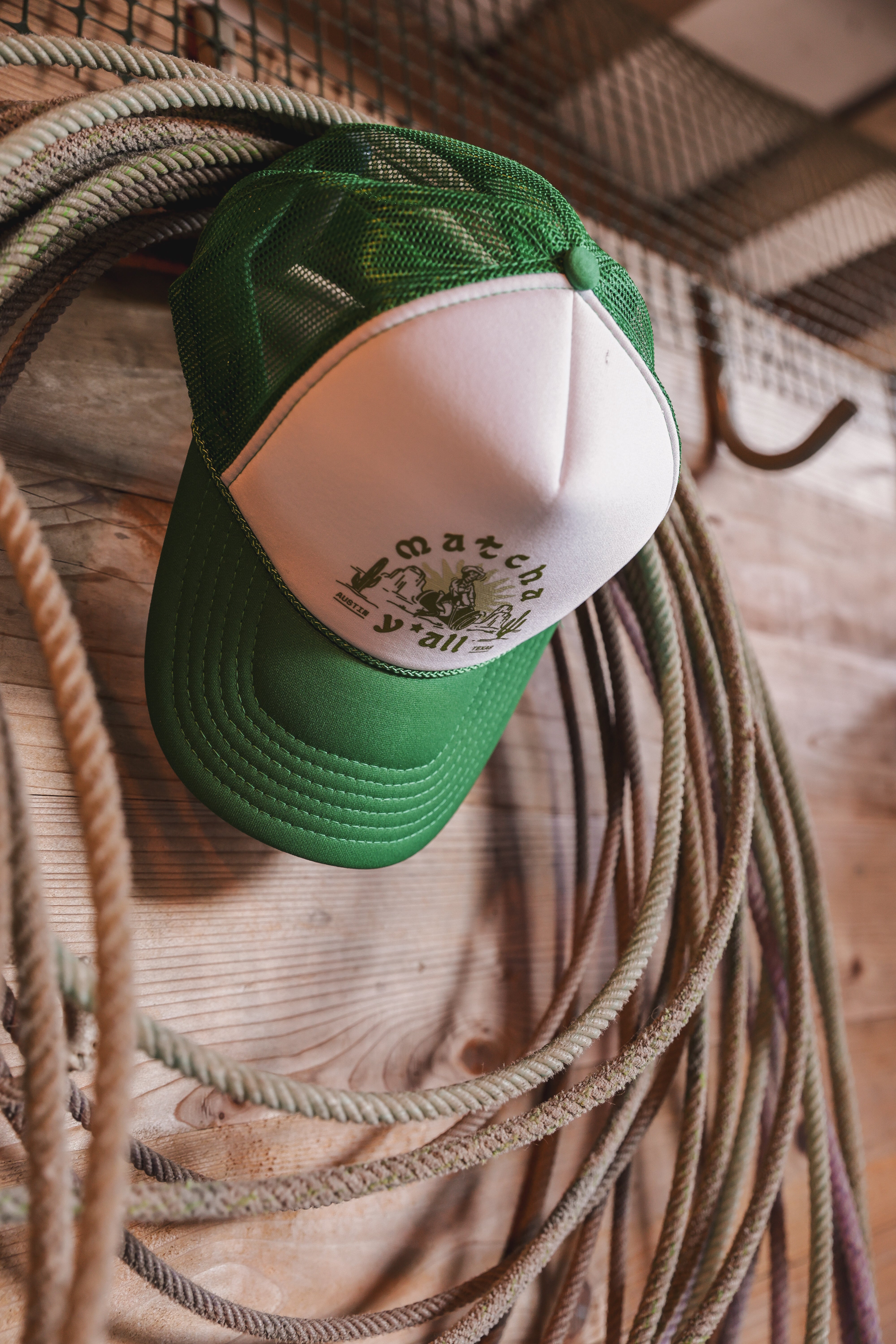 Matcha Swirl Cowgirl Trucker Hat – Matcha Y'all