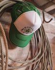 Matcha Swirl Cowgirl Trucker Hat
