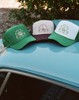 Matcha Swirl Cowgirl Trucker Hat